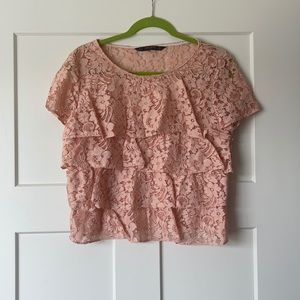 Lace Ruffle Shirt